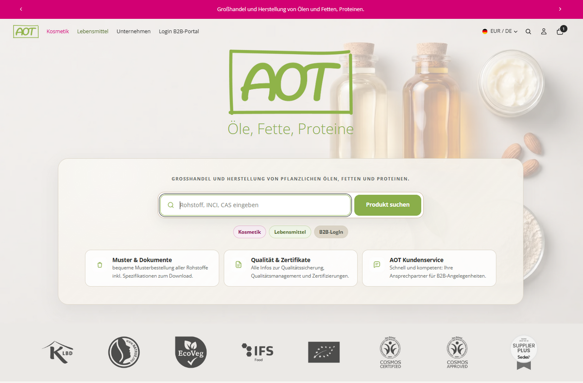 Page d’accueil AOT
