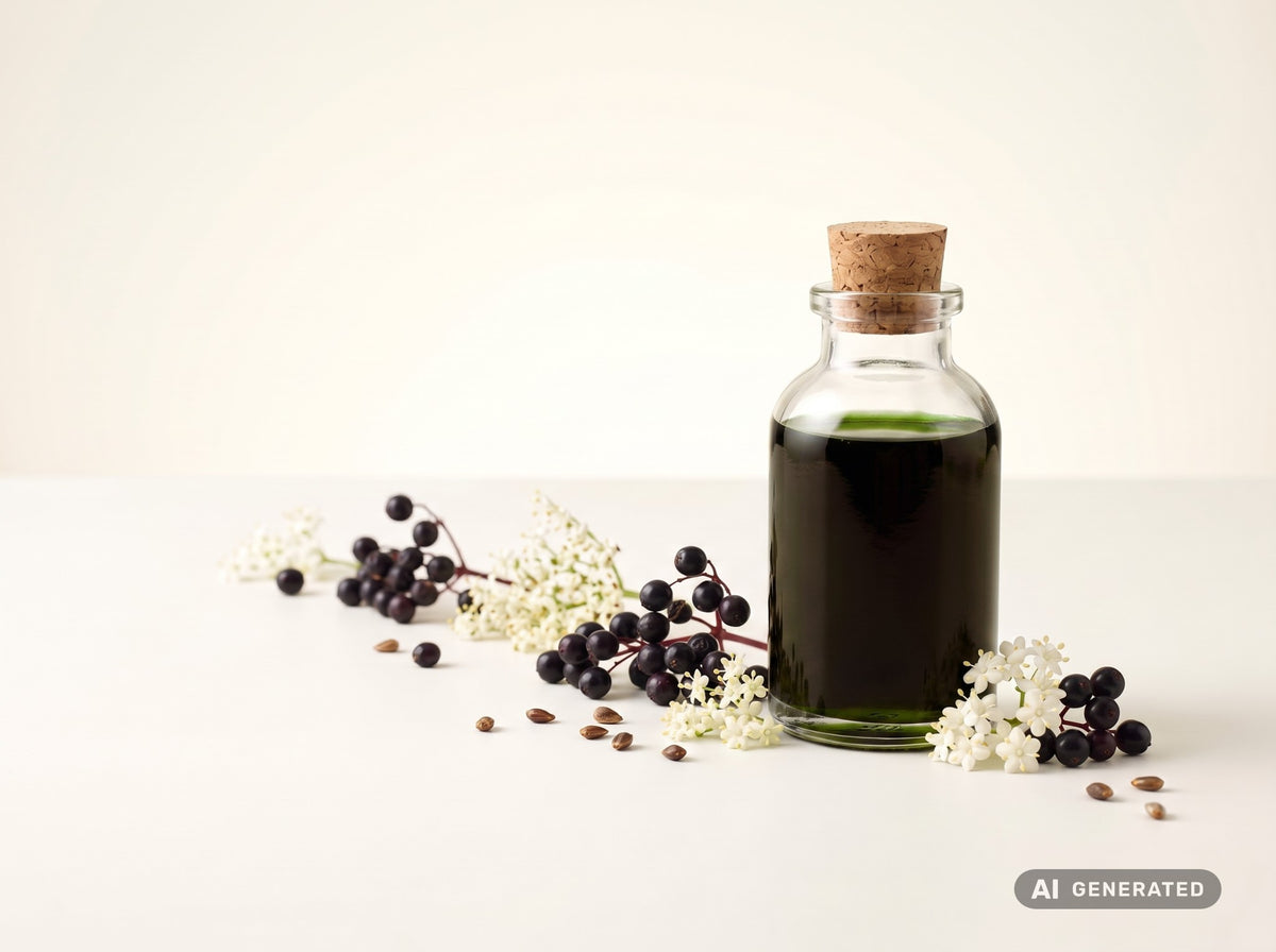 Elderberry Seed Oil, cold-pressed, organic